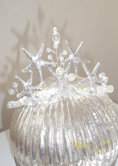 Дизайнерска корона с кристали - Queen of the sea